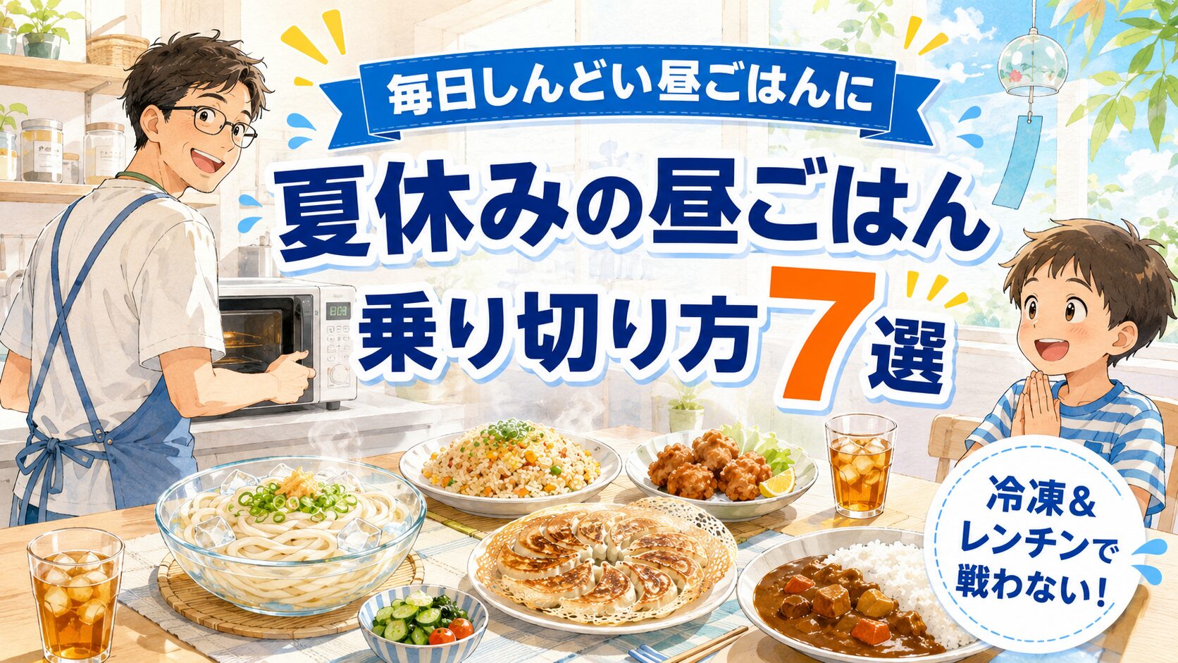 夏休みの昼ごはんがしんどい…共働き家庭の乗り切り方7選